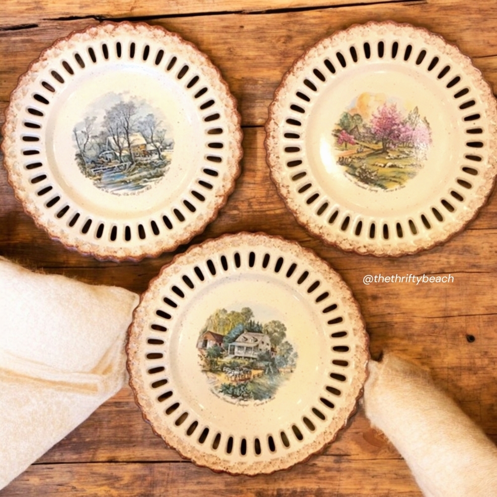 American Homestead Currier & Ives Plates